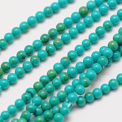 Imported Synthetic Turquoise Bead Strands G-A130-2mm-L05-1-1