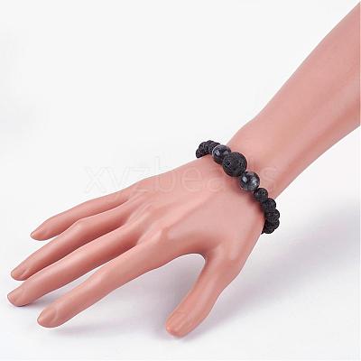 Natural Gemstone Beaded Necklaces & Stretch Bracelets Jewelry Sets SJEW-JS00918-1