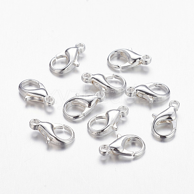 Zinc Alloy Lobster Claw Clasps PALLOY-R042-303-S-NF-1