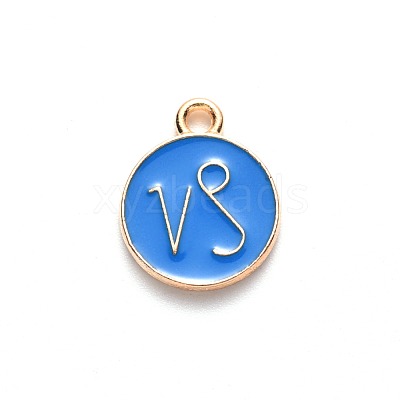 Alloy Enamel Pendants ENAM-S124-01B-02E-1