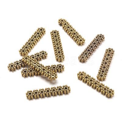Tibetan Style Beads Spacers TIBEB-S034-AG-LF-1