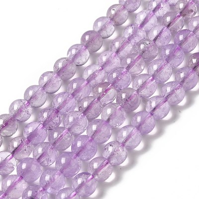 Natural Lavender Amethyst Beads Strands G-E589-01B-1