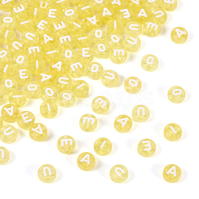 100Pcs 5 Styles Transparent Acrylic Beads TACR-TA0001-54A-1