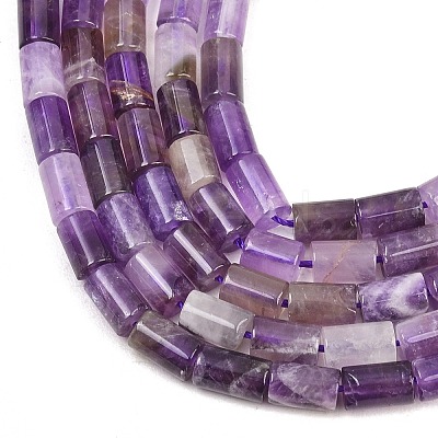 Natural Banded Amethyst Beads Strands G-F832-B04-01B-1
