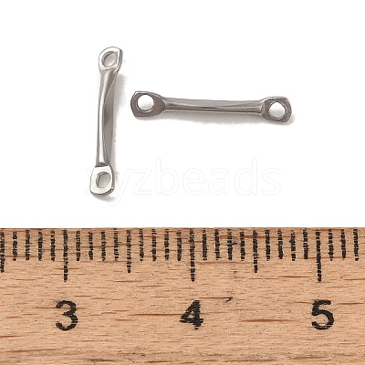 Non-Tarnish 304 Stainless Steel Connector Charms X-STAS-Q323-10P-1