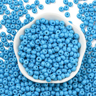 Imitation Jade 3/0 Glass Seed Beads SEED-Z001-A-B18-1