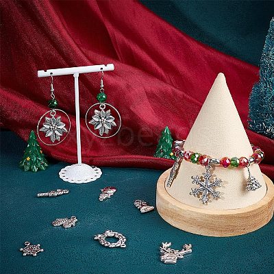 72Pcs 12 Style Tibetan Style Alloy Pendants FIND-SC0004-77-1