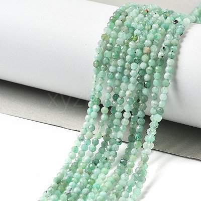 Natural Emerald Beads Strands G-A026-A01-3mm-1