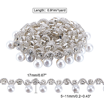 1Yard Brass & Glass Rhinestone & Plastic Cup Chains FIND-GA0001-82-1