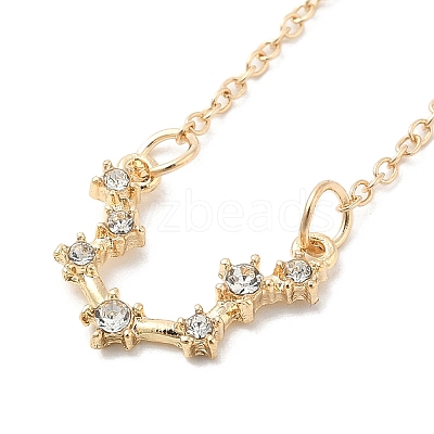 3Pcs Alloy Rhinestones Anklets AJEW-S083-01G-03-1