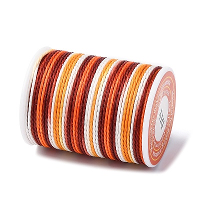 Segment Dyed Twisted Waxed Polyester Cord YC-C003-01D-1