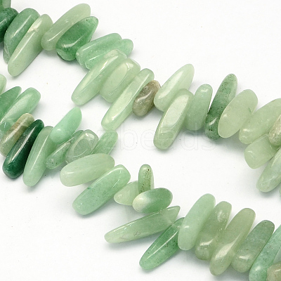 Natural Green Aventurine Stone Bead Strands G-R223-07-1