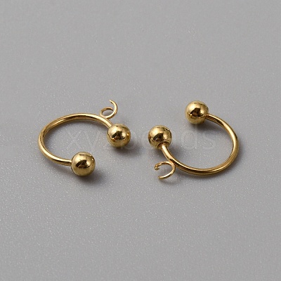 304 Stainless Steel Ear Cuff Findings FIND-WH0110-492G-1