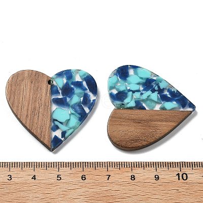 Resin and Walnut Pendants FIND-R051-09H-1