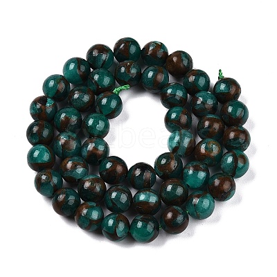 Natural Chalcedony Beads Strands G-S333-8mm-014F-1