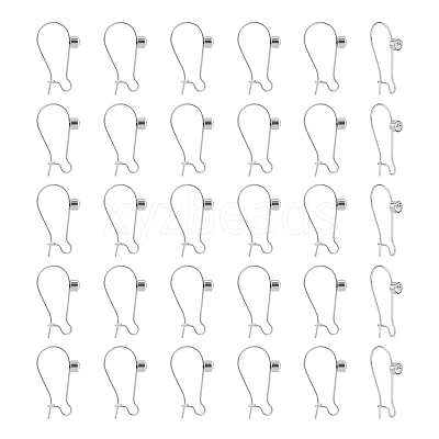 30Pcs 304 Stainless Steel Hoop Earrings Findings STAS-UN0049-86-1