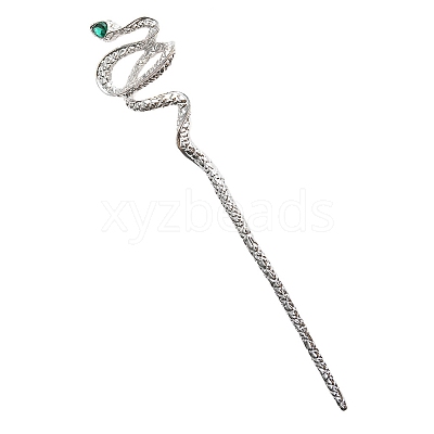 Alloy Rhinestone Hair Sticks X-PW-WG73999-03-1