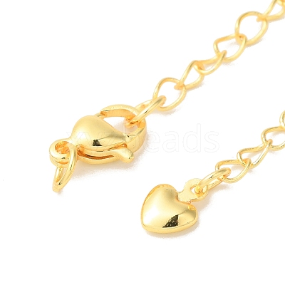 Rack Plating Brass Ends with Chain and Lobster Claw Clasps KK-F873-05G-1