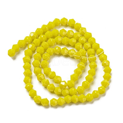 Opaque Solid Color Electroplate Glass Beads Strands LS-GLAA-F029-P4mm-C05-1