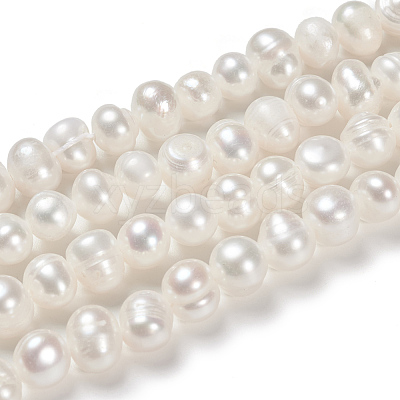 Natural Cultured Freshwater Pearl Beads Strands X1-PEAR-N013-06G-1