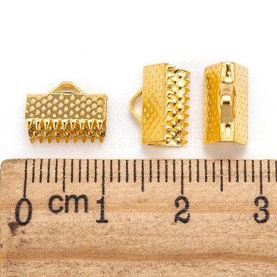 Iron Ribbon Crimp Ends LS-X-E143Y-G-1