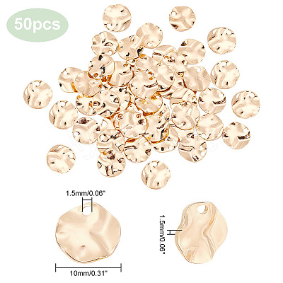 50Pcs Brass Charms KK-PH0005-12-1