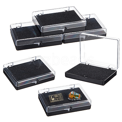Plastic Badge Storage Gift Box LS-CON-WH0099-06B-1