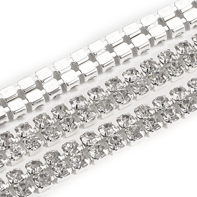 Brass Rhinestone Strass Chains CHC-T006-05-1