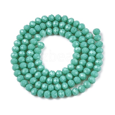 Opaque Solid Color Imitation Jade Glass Beads Strands EGLA-A044-P3mm-D31-1