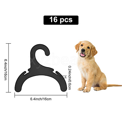 Plastic Plastic Clothes Hanger for Dog Cat AJEW-WH0258-652C-1