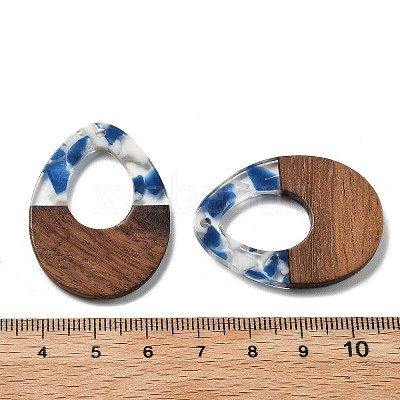 Resin and Walnut Pendants FIND-R051-10G-1