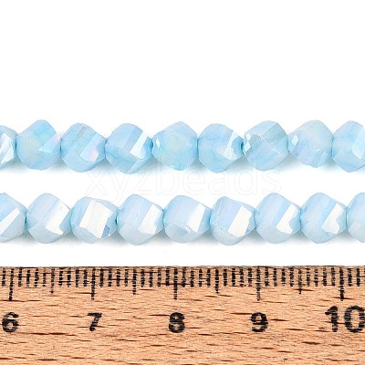 Anti-Tarnish Electroplate Glass Beads Strands GLAA-T025-6mm-14C-1