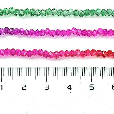 Transparent Painted Glass Beads Strands LS-DGLA-A034-T1mm-A24-1