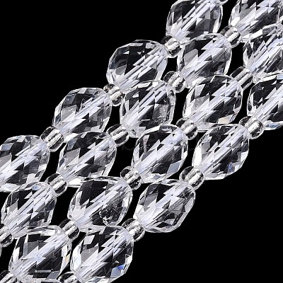 Natural Quartz Crystal Beads Strands G-N342-35-8x6-15-1