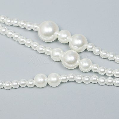 Plastic Imitation Pearl Round Beaded Waist Belly Long Chains for Women FS-WGCCA32-01-1