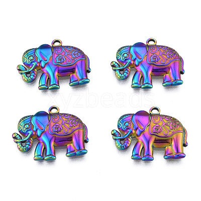 Ion Plating(IP) 201 Stainless Steel Pendants STAS-N098-203M-1