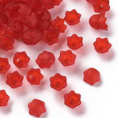 Transparent Acrylic Beads Caps PL543-6-1