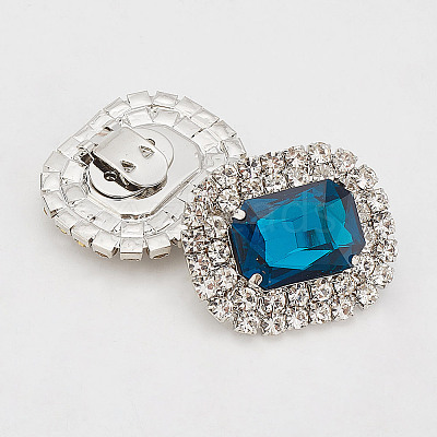 Alloy Rhinestone Shoe Decorations FIND-WH0126-417D-1