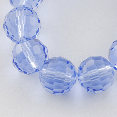 Transparent Glass Bead Strands GLAA-R095-10mm-26-1