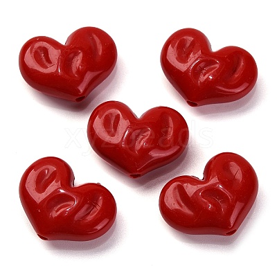 Opaque Acrylic Beads OACR-Z013-33B-1