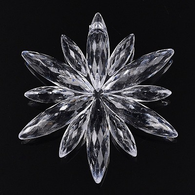Transparent Acrylic Pendants TACR-T028-10A-1