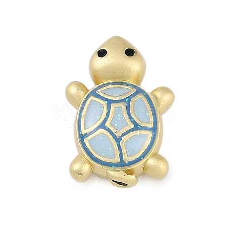 Rack Plating Alloy Enamel Beads PALLOY-P309-03G-02-1