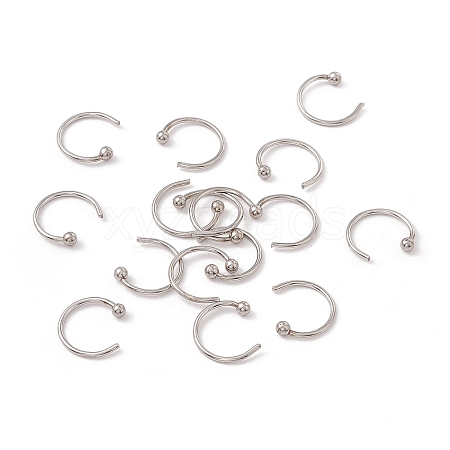 Non-Tarnish C-Shaped 304 Stainless Steel Ear Cuff Findings X-STAS-G266-17B-P-1