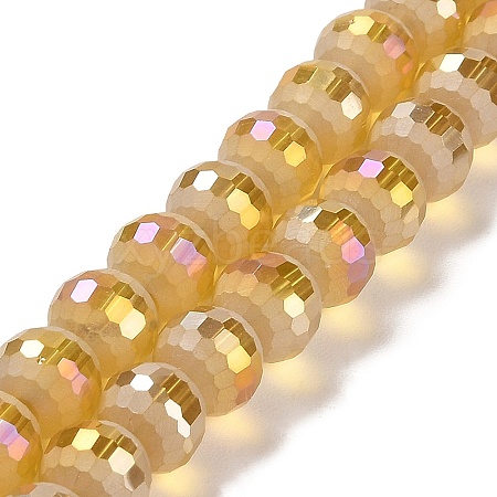 Electroplate Glass Beads Strands EGLA-Z001-03A-AB07-1