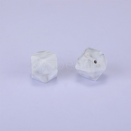 Hexagonal Silicone Beads SI-JX0020A-63-1