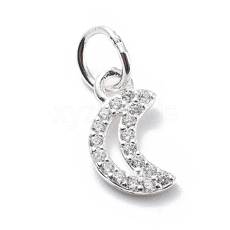 925 Sterling Silver Cubic Zirconia Pendants STER-Q001-02S-01-1