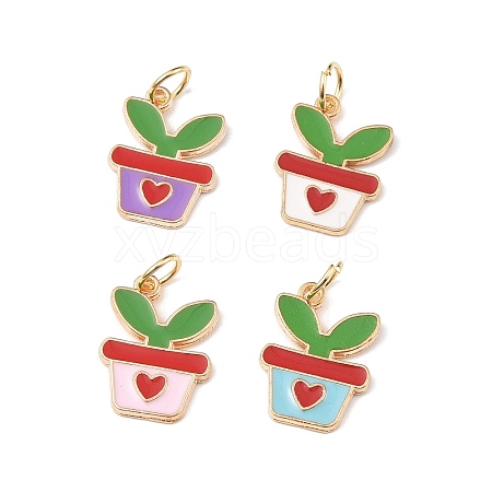 Alloy Enamel Pendants Sets PALLOY-JF02057-1