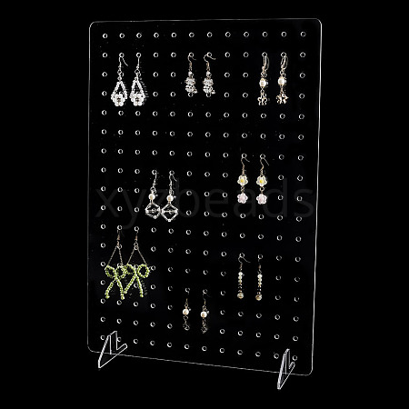 Transparent Acrylic Earring Display Stands EDIS-WH0029-93-1