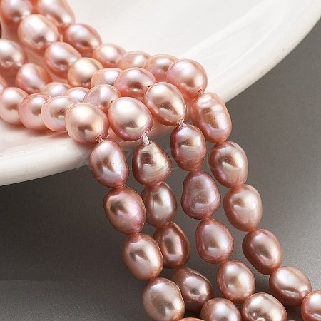 Natural Cultured Freshwater Pearl Beads Strands PEAR-P062-29G-1