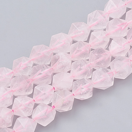 Natural Rose Quartz Beads Strands G-S332-10mm-013-1